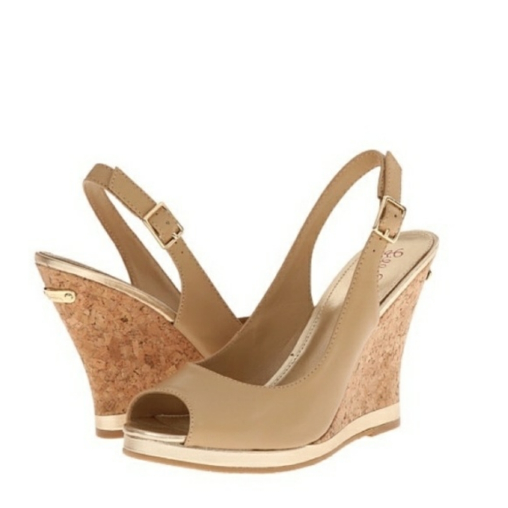 Lilly Pulitzer Kristin Nude Cork Wedge